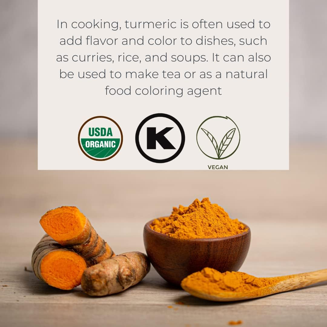 Organic Turmeric Root Powder by Starwest Botanicals - 2.47 oz | USDA Certified, Gluten-Free & Non-GMO | Perfect for Golden Milk, Smoothies & Cooking