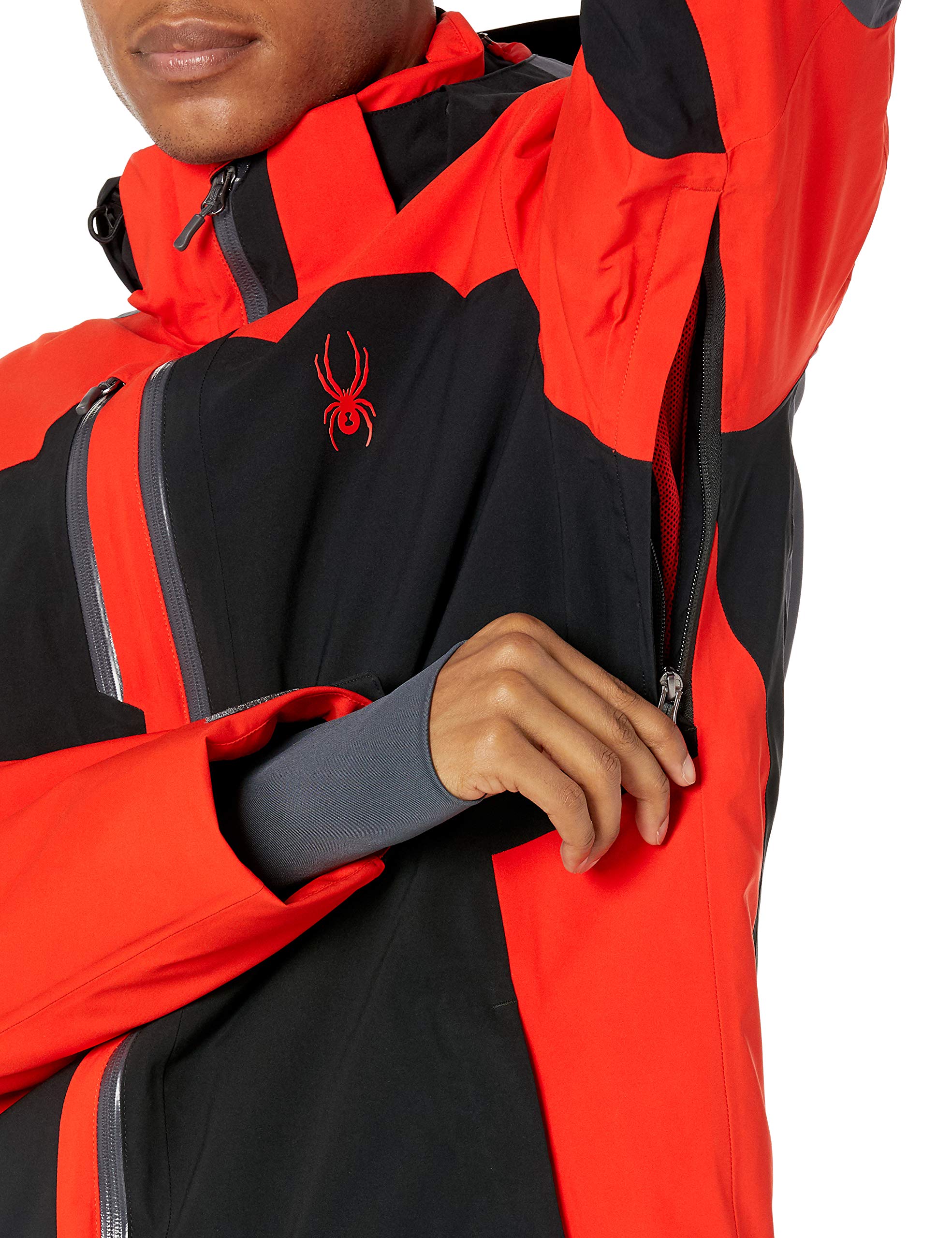 Spyder Men's Whistler GTX Waterproof Ski Jacket - Insulated Winter Snow Jacket for Men, Cold Weather Outdoor Activities, Skiing & Snowboarding Gear