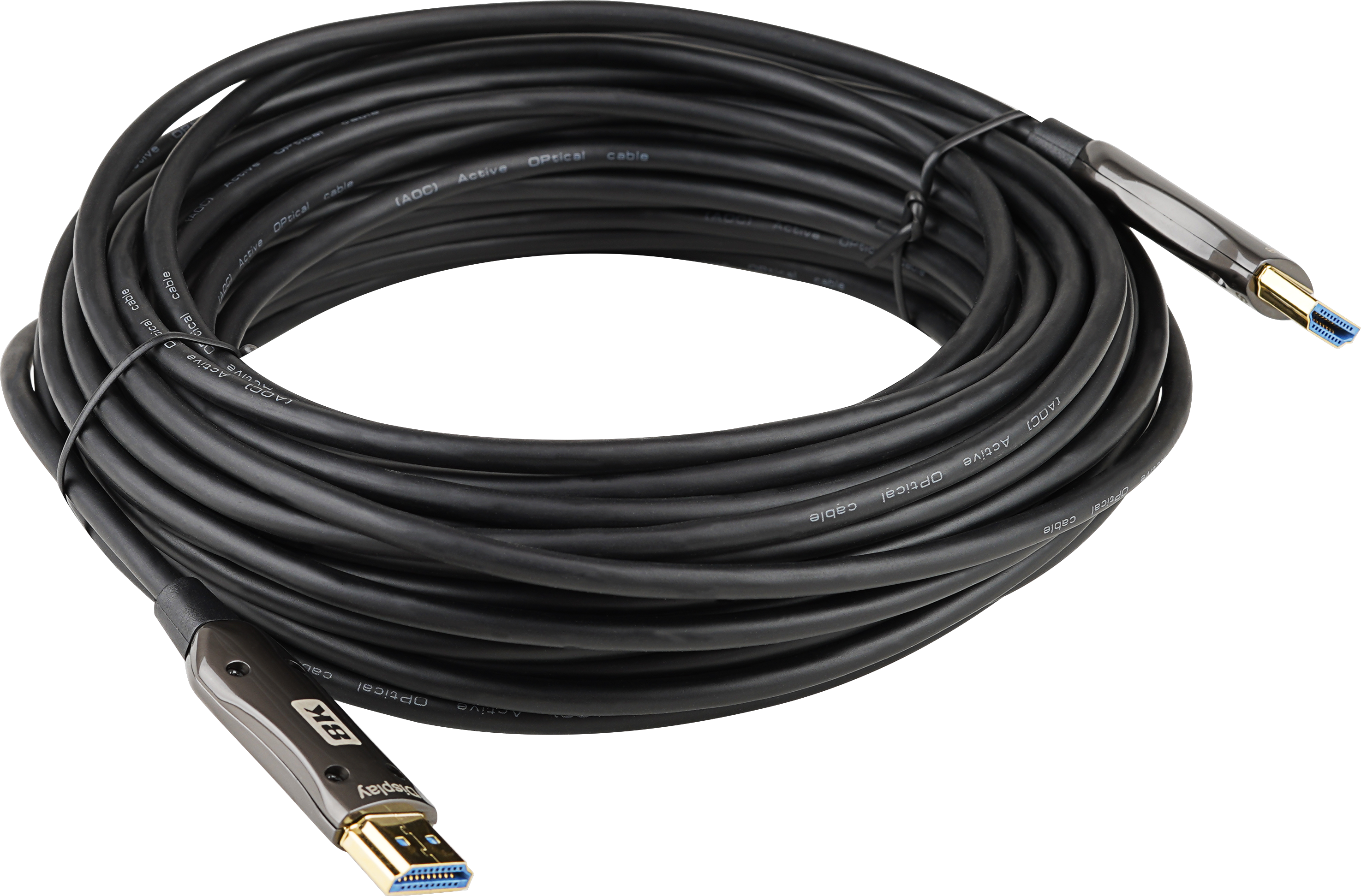 8K Ultra HD Active Optical HDMI Cable 50ft - HDO 3D21R50 8K - Supports 48Gbps, 4K@120Hz, HDR, eARC - Perfect for Home Theater, Gaming & Professional AV Setups