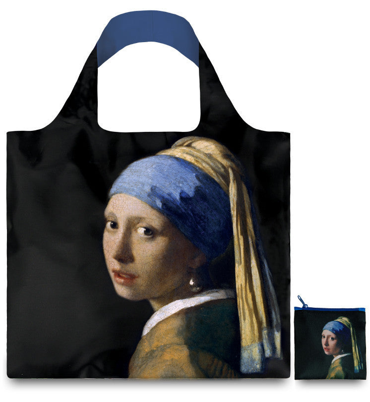 LOQI Tote Bag - MUSEUM Collection © Mauritshuis The Hague | Reusable Shopping Bag for Groceries, Beach & Daily Use