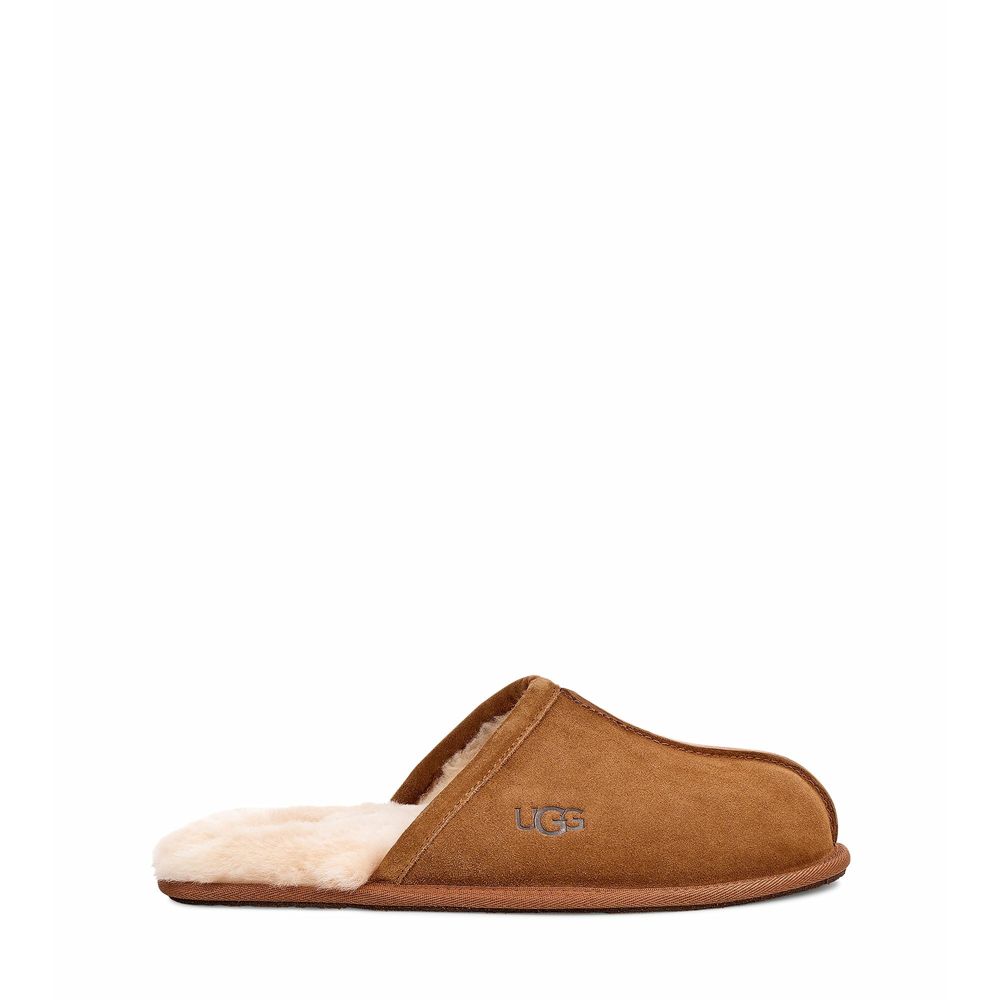 UGG Men's Scuff Slipper - Chestnut Brown Indoor/Outdoor House Shoes for Comfort & Warmth | Perfect for Home, Lounge & Backyard Wear