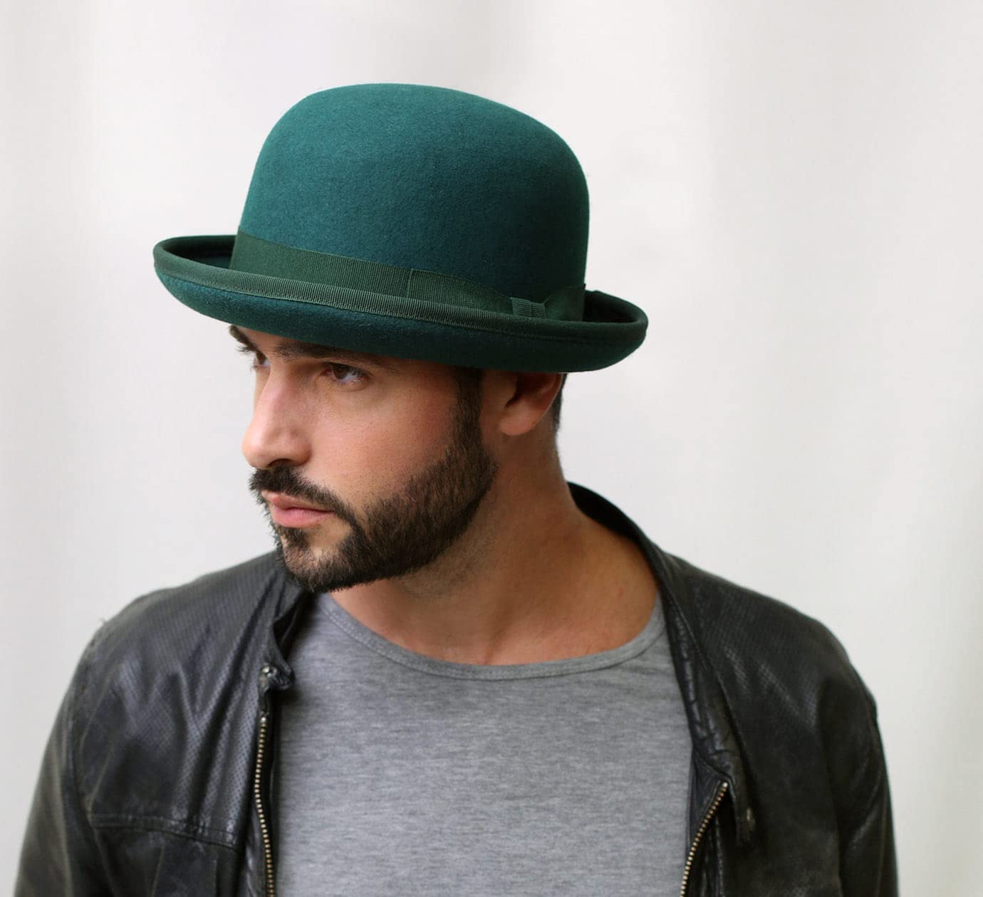Wool Felt Bowler Hat for Men & Women - Vintage Style