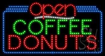 Vintage Coffee & Donuts LED Neon Sign - 20