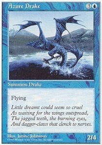 Magic The Gathering Azure Drake Fifth Edition Card - Collectible Trading Card Game for MTG Players - Perfect for Deck Building and Strategy Games