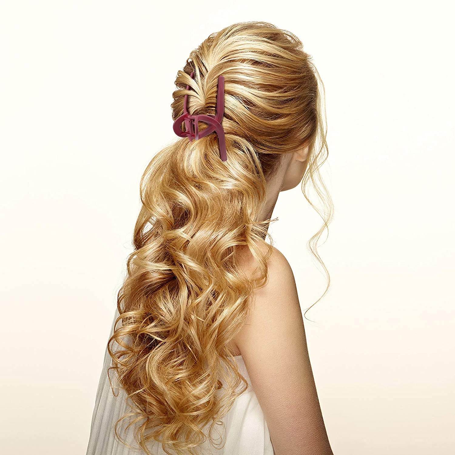 Large Matte Butterfly Hair Claw Clip - Non-Slip Jumbo Hair Clips for Women & Girls (4-Pack) | Strong Hold for Thin & Thick Hair | Perfect for Updos, Ponytails & Everyday Styling