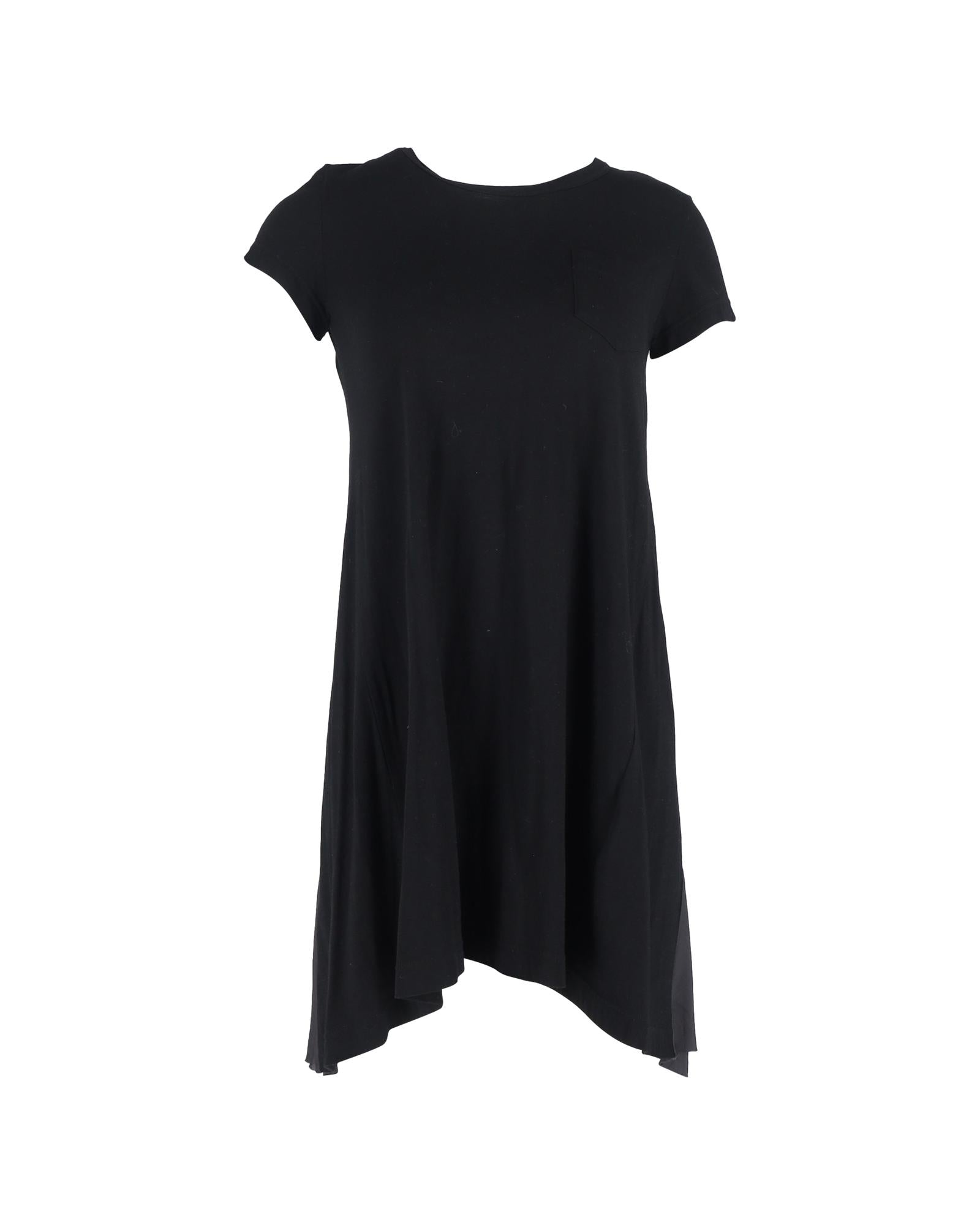 Asymmetrical Hem Short Sleeve Dress for Women - Trendy Summer Casual Flowy Midi Dress - Perfect for Beach, Vacation, and Date Night Outfits