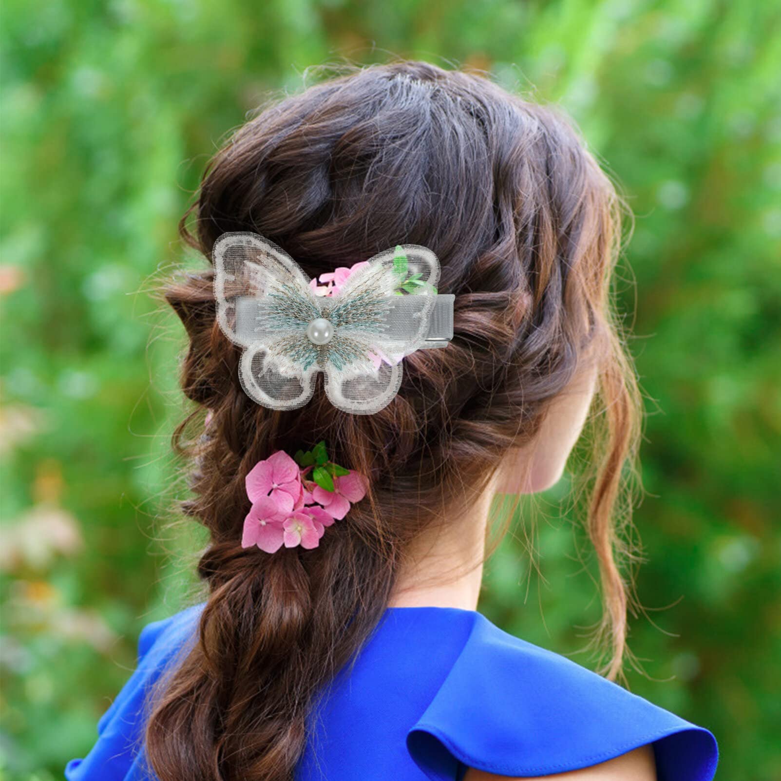 FOMIYES 10pcs White Metal Butterfly Hair Clips for Women - Elegant Wedding Hair Accessories, Floral Hair Pins for Bridal, Prom, Party & Special Occasions - Perfect Hair Decoration for Girls and Misses