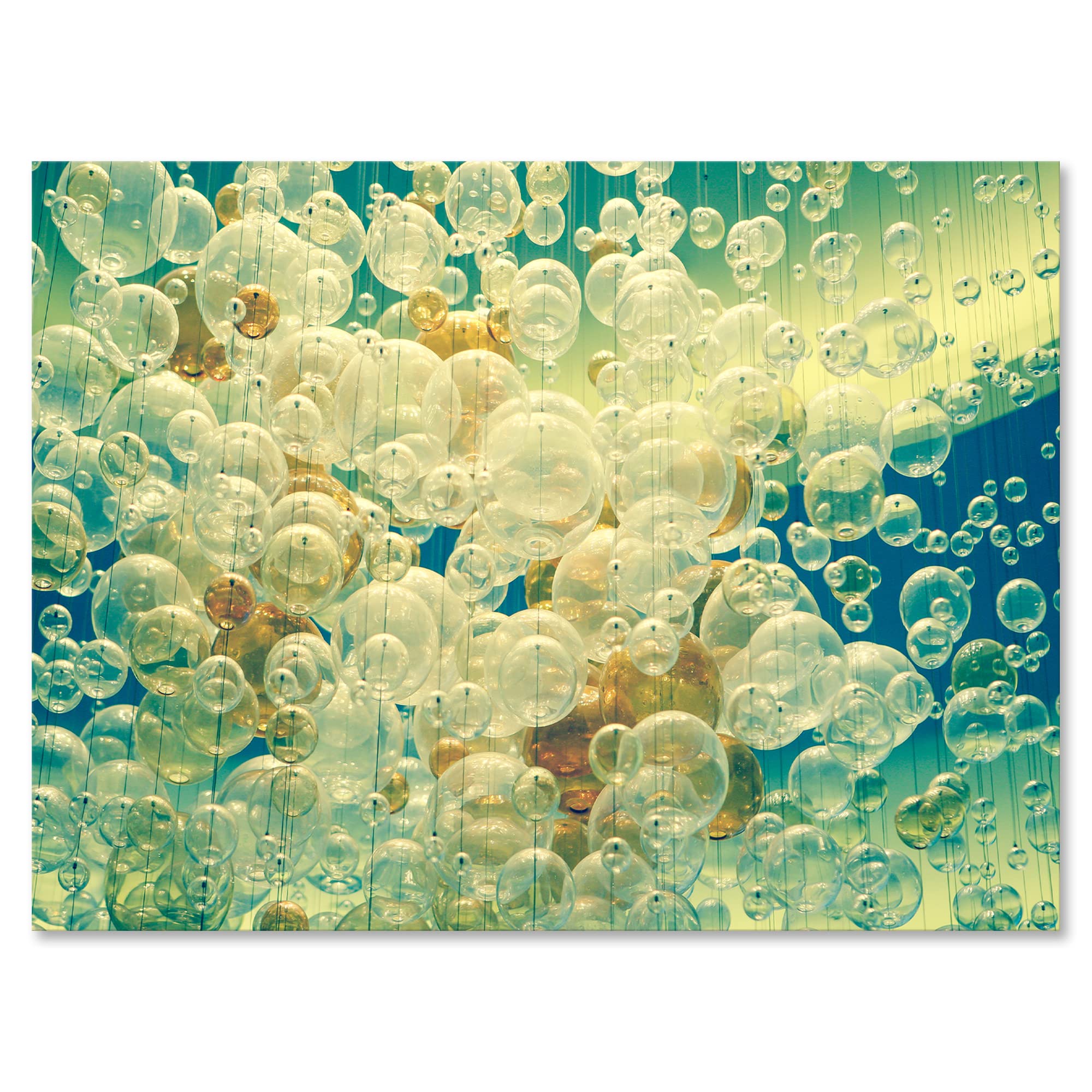 Modern Abstract Ball Chandelier Canvas Wall Art - Elegant Home Decor for Living Room, Bedroom & Office