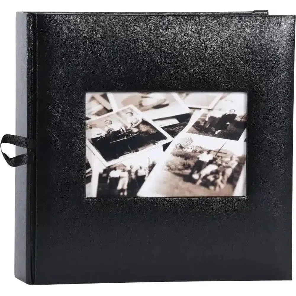 Henzo Edition 200-Slip Photo Album 6x4 Inches Black – Perfect for Storing and Organizing 4x6 Photos, Wedding Memories, and Family Pictures