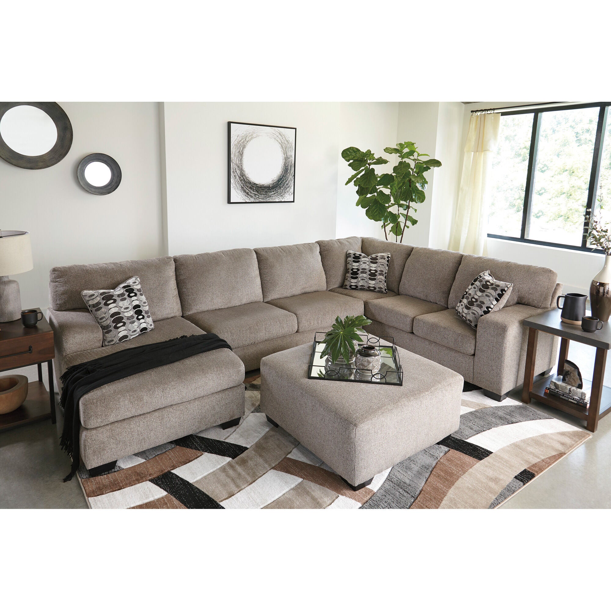Ballinasloe 3-Piece Left Chaise Sectional Sofa Set - Modern L-Shaped Living Room Couch with Chaise Lounge for Small Spaces & Apartments | Perfect for Family Gatherings & Movie Nights