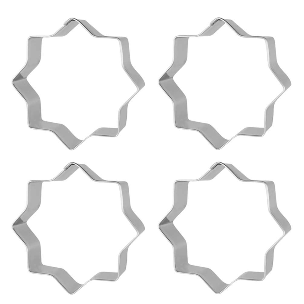 4-Piece Halloween Cookie Cutter Set - Stainless Steel Spider Web Baking Molds for Halloween Party Decorations | Perfect for DIY Cookies, Cupcakes & Party Treats