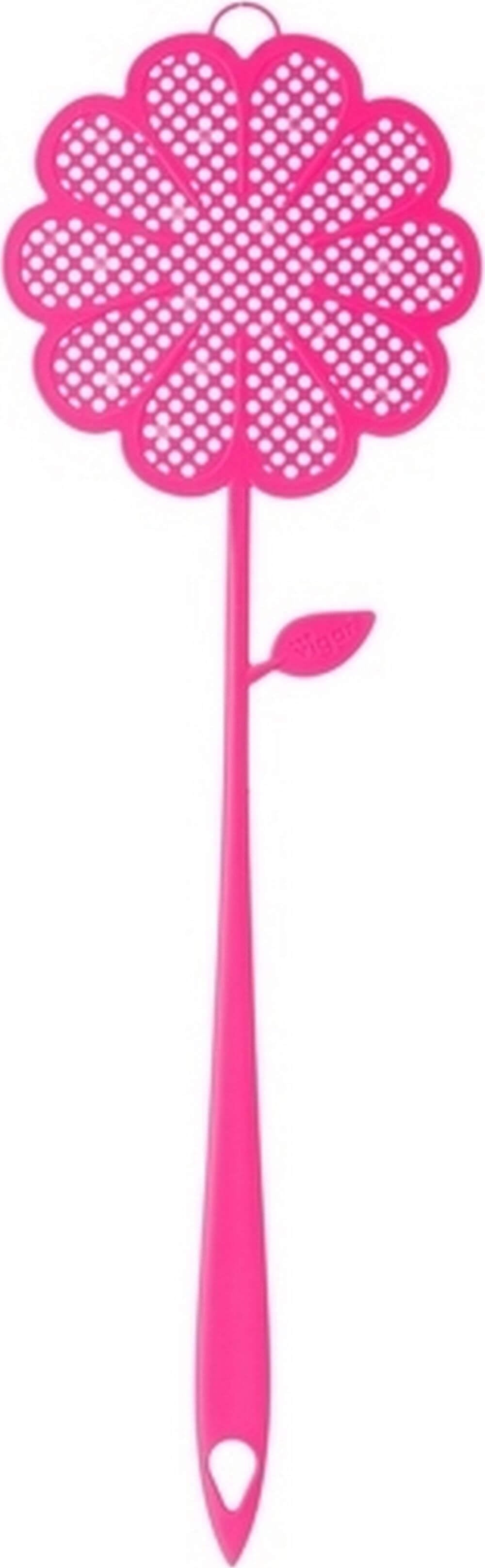 Vigar Flower Power Long Fly Swatter - Extra Long Handle Fly Swatter for Indoor & Outdoor Use - Perfect for Home, Kitchen, Patio, and Garden Pest Control