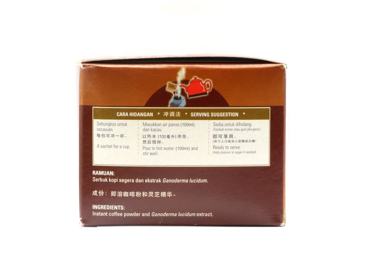 Ganocafe Classic Black Coffee with Ganoderma - 10 Pack Box | Organic Reishi Mushroom Coffee for Energy & Immunity Boost | Perfect for Home, Office & Travel