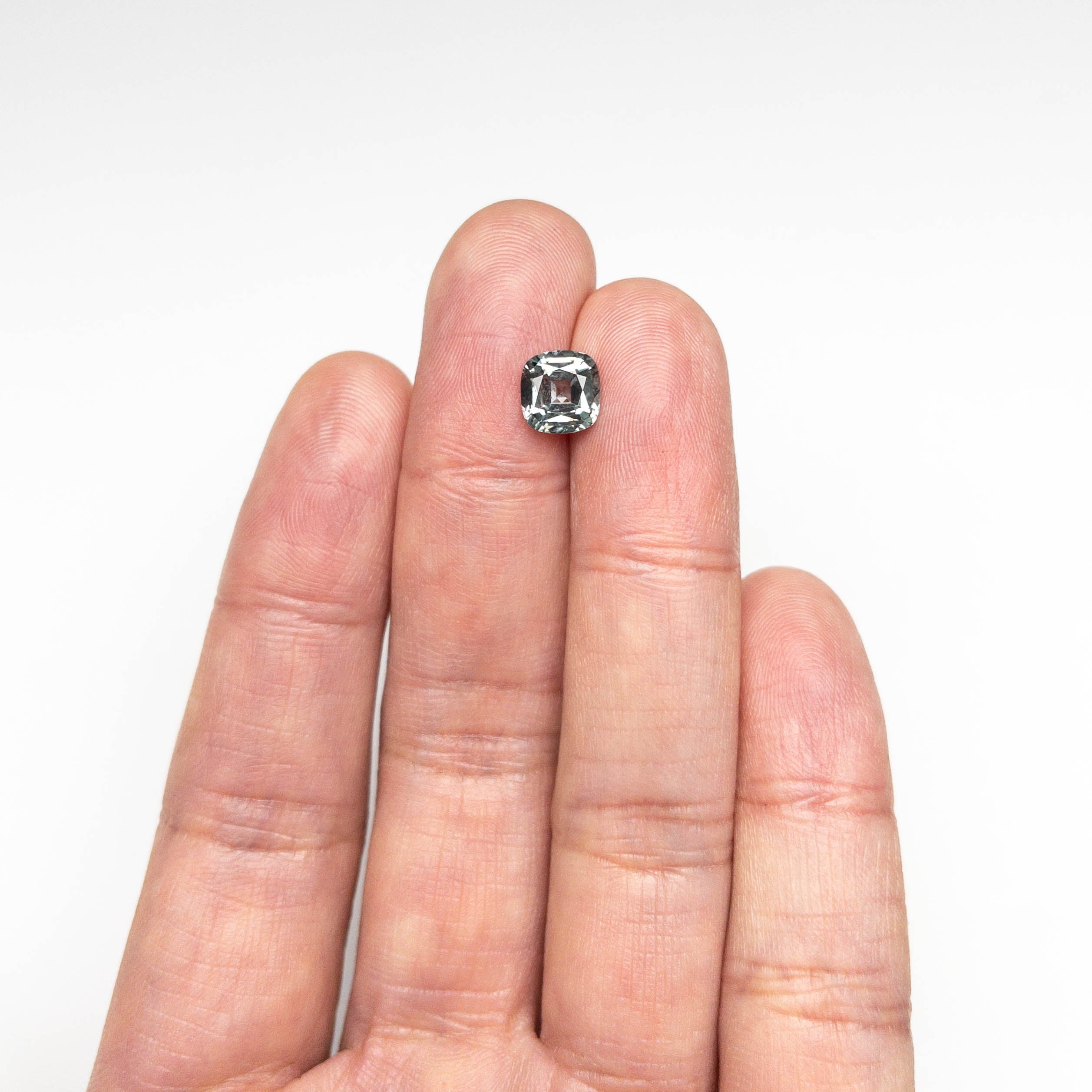 1.90ct Natural Blue Cushion Brilliant Cut Sapphire Gemstone - 7.36x7.07x4.14mm for Engagement Rings & Fine Jewelry