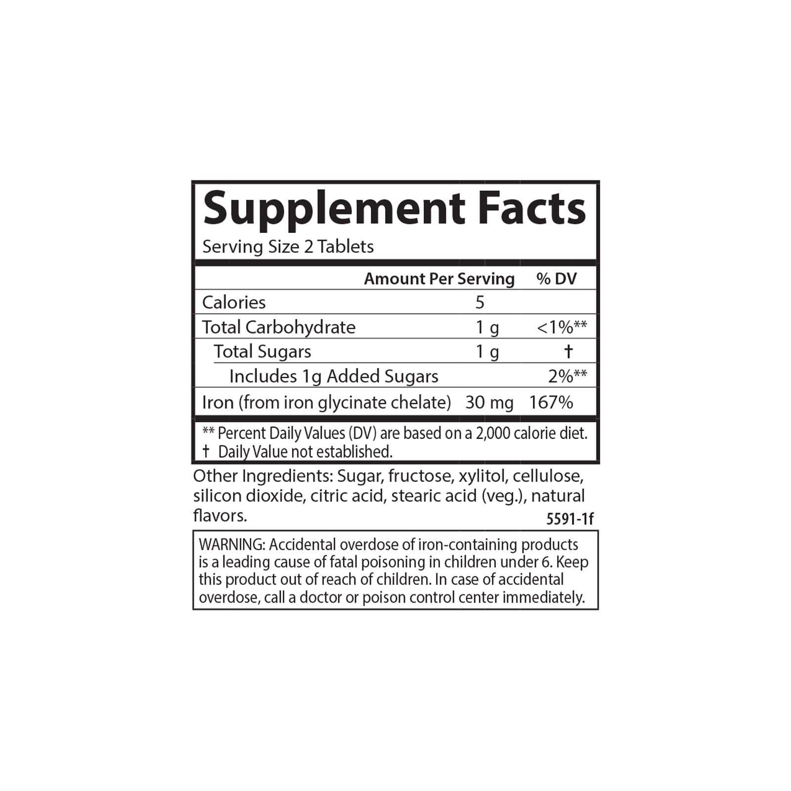 Carlson Labs Kids Chewable Iron Supplement - 15mg per Serving, Strawberry Flavor, 60 Tablets - Supports Healthy Energy & Immune System for Children - Perfect for Picky Eaters & Active Kids