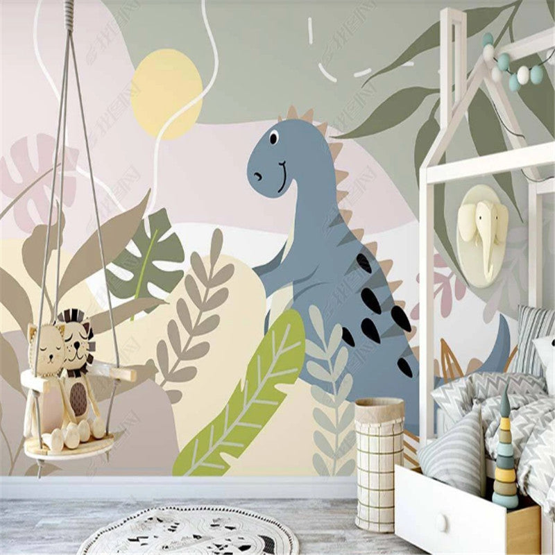 Dinosaur Wallpaper for Kids Room - Stunning 3D Design, Easy Peel & Stick Removable Decor for Nursery, Bedroom, Playroom - Perfect for Boys & Girls Birthday Gifts