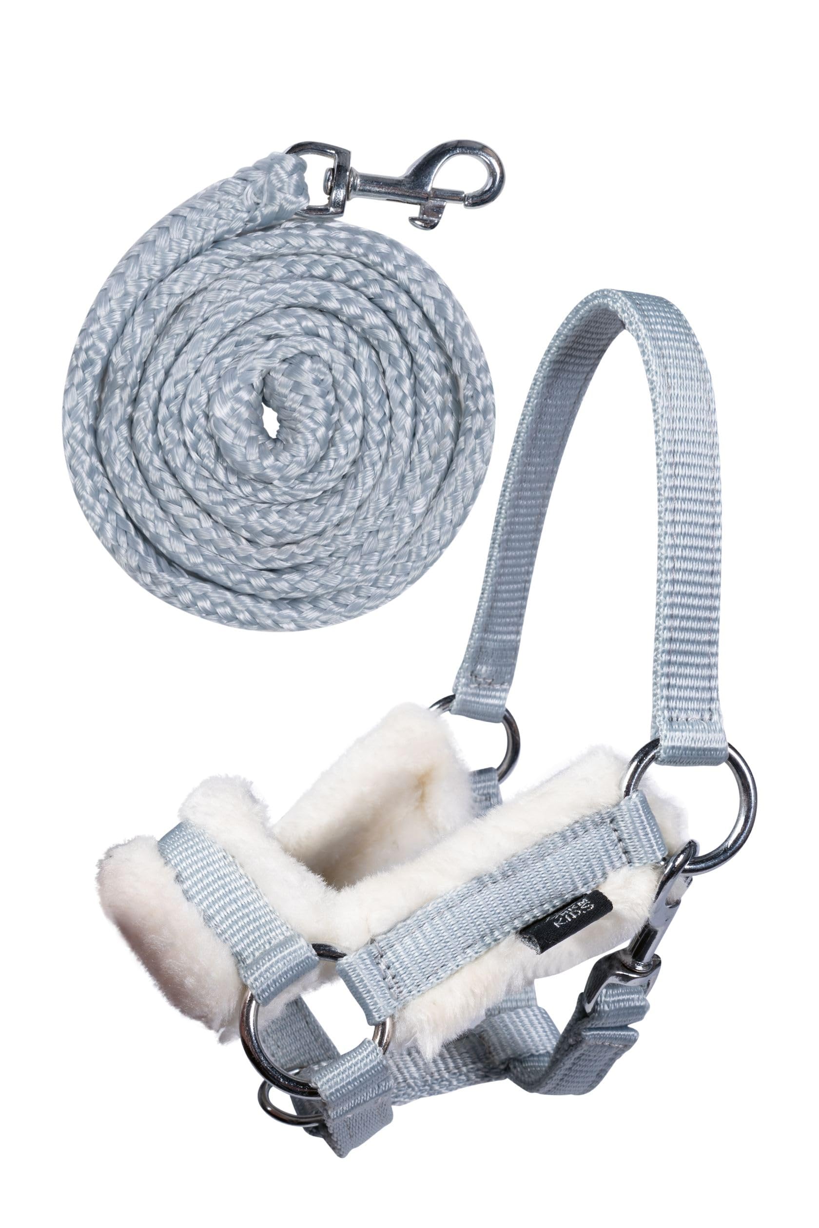 HKM Sports Equipment Hobby Horse Set with Halter (Gray) - Perfect for Kids' Playtime, Equestrian Training, and Dress-Up Costumes