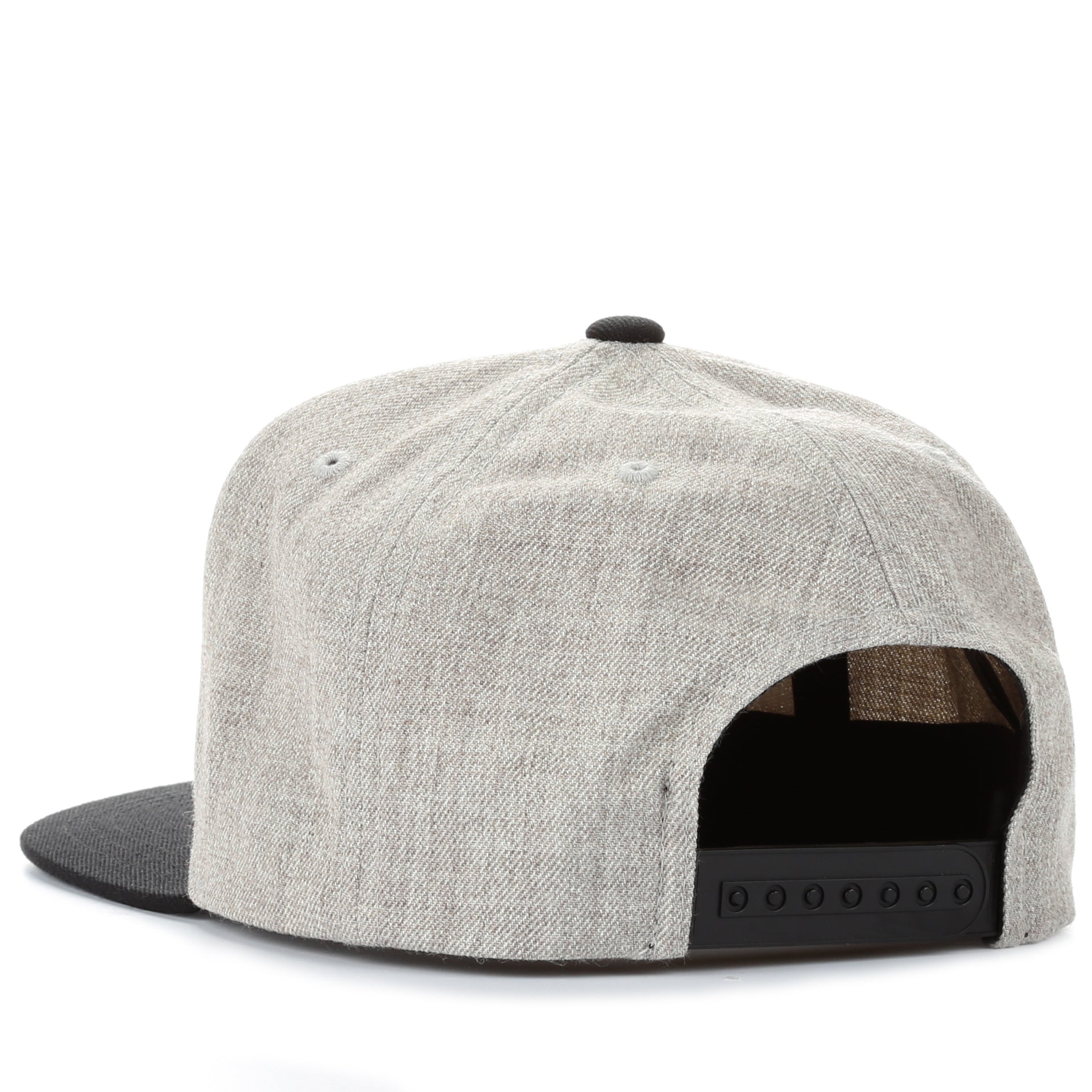 Brixton Oath III Snapback Hat - Heather Grey & Black Adjustable Baseball Cap for Men & Women - Perfect for Streetwear, Casual Outfits & Outdoor Activities