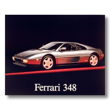 Silver Ferrari Car Wall Art Print 16x20 - Premium Automotive Decor for Home, Office & Man Cave