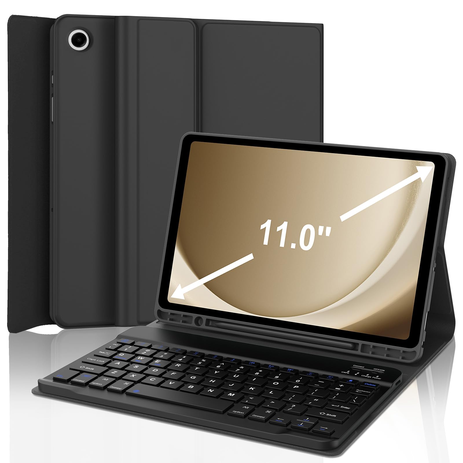 Samsung Galaxy Tab A9+ Keyboard Case - Slim Detachable for Work & Study