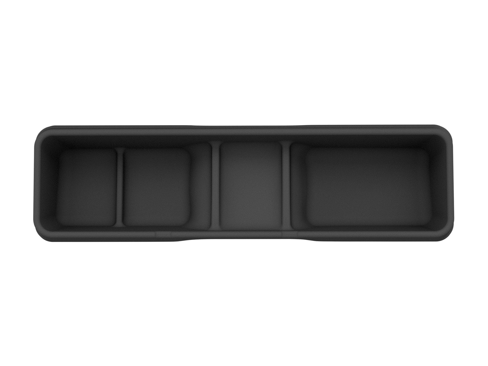 WeatherTech Under Seat Storage System for Chevy Silverado & GMC Sierra (4S017) - Black Truck Organizer for Tools, First Aid Kits & Emergency Gear