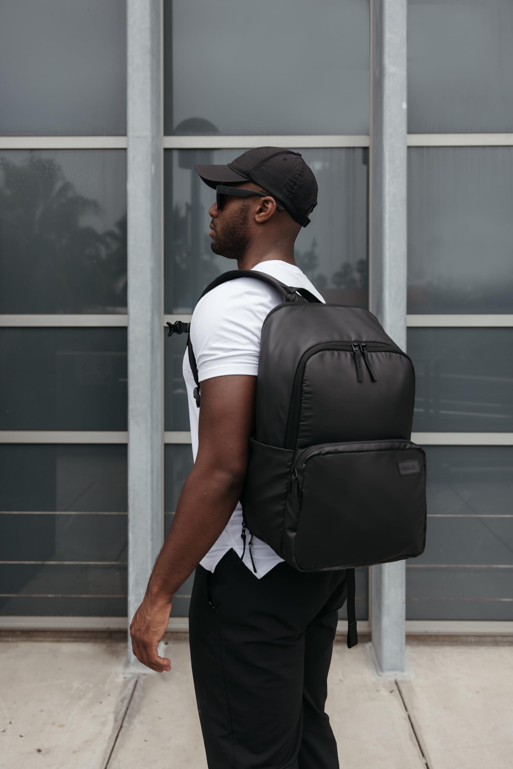 VOORAY 25L 2nd Avenue Backpack - Large Durable Travel Backpack for Gym, Sports, Hiking & Work | Water-Resistant Laptop Backpack with USB Charging Port