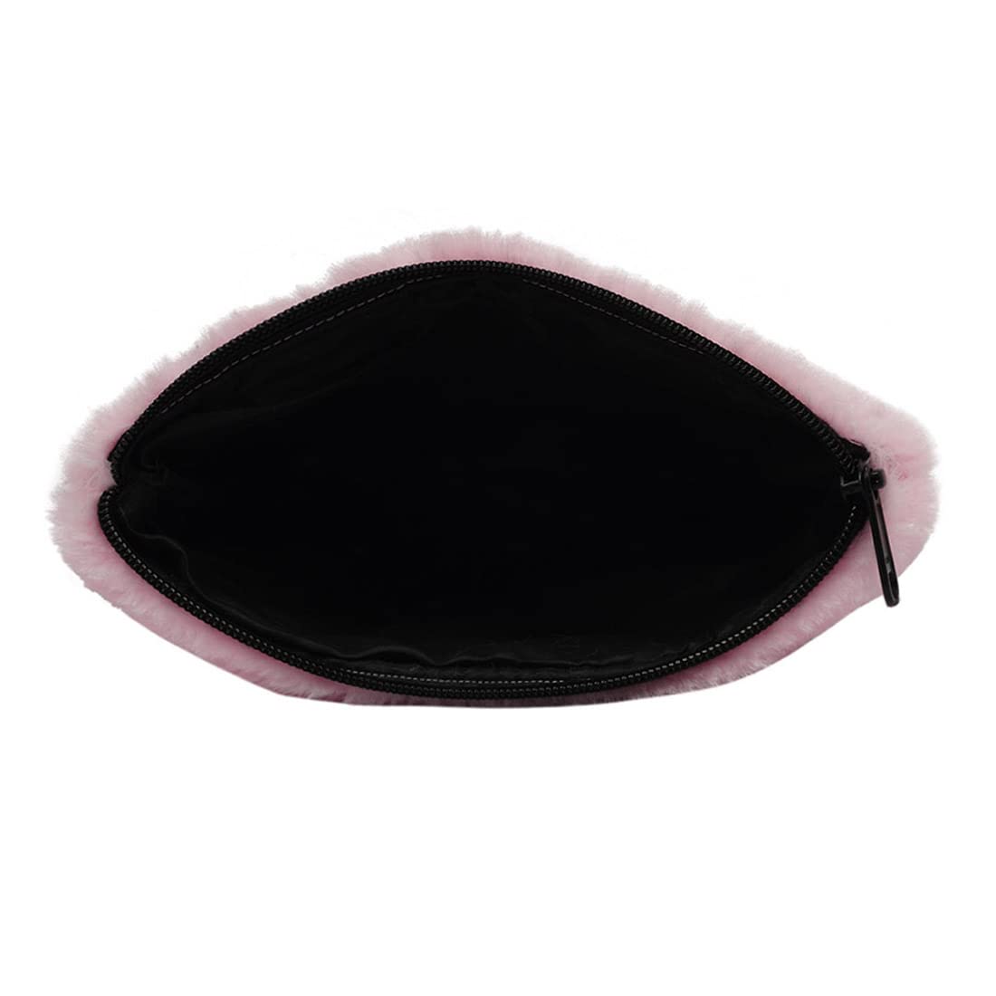 Crazyify Faux Fur Makeup Bag - Travel Cosmetic Pouch Set of 2, Waterproof Toiletry Organizer for Women | Perfect for Travel, Gym & Daily Essentials Storage