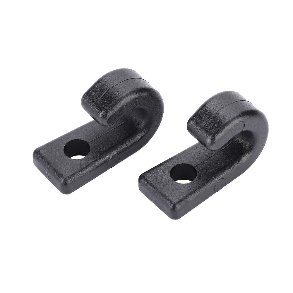 **J-Shaped Black Nylon Kayak Lashing Hooks - Heavy Duty Bungee Cord Hooks for Kayaks, Canoes, Boats & Paddle Boards - Secure Kayak Accessories for Safety & Organization (Perfect for Water Sports & Outdoor Adventures)**