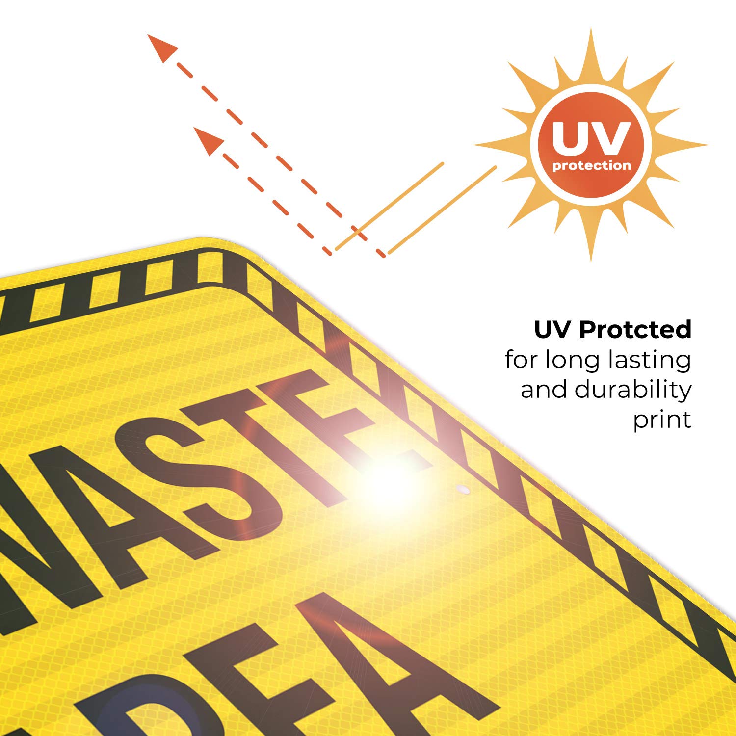 3M EGP Reflective Oil Waste Area Sign - 24x30 Inches, .080 Aluminum, Fade Resistant for Indoor & Outdoor Use - Made in USA - Ideal for Industrial Facilities, Construction Sites & Hazardous Waste Areas