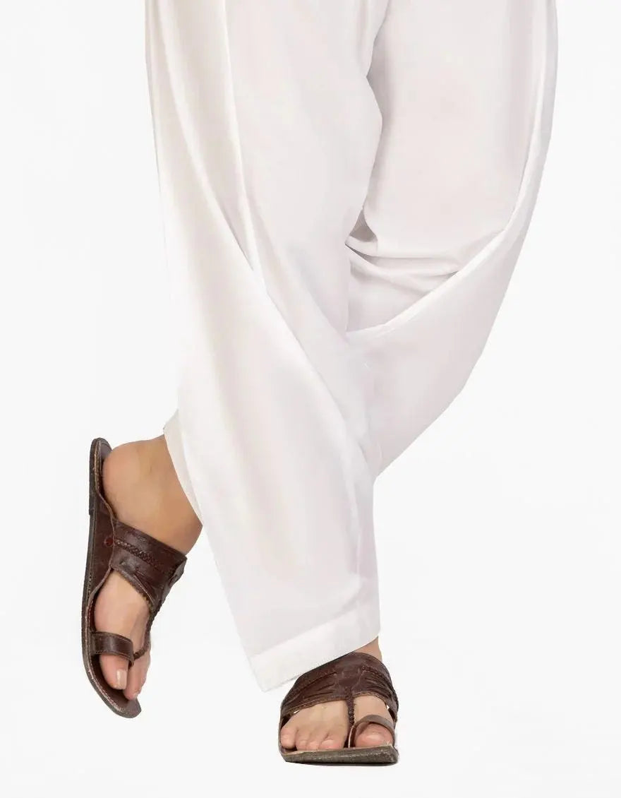 Premium Blended Off White Shalwar by J. Junaid Jamshed - Comfortable Traditional Pakistani Pants for Men - Perfect for Eid, Weddings & Daily Wear
