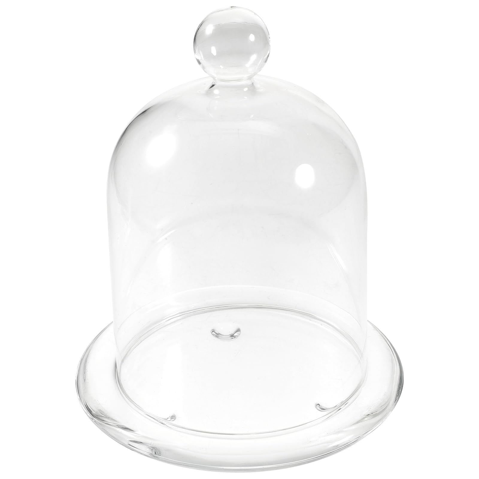 1 Set Clear Acrylic Cake Dome with Tray - Food Display Stand for Desserts, Cakes, Cheese & Appetizers - Perfect for Kitchen, Birthday Parties, Weddings & Buffet Serving