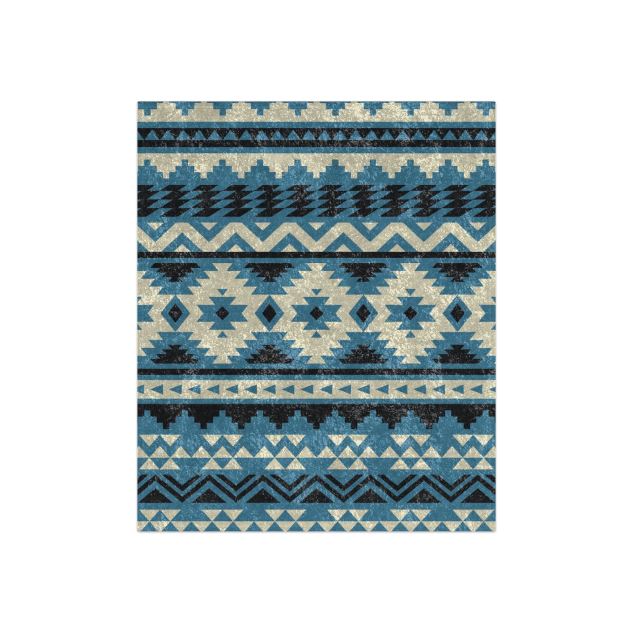 Soft Crushed Velvet Throw Blanket for Living Room & Bedroom - Southwestern Style Cozy Blanket by Waters Ridge - Perfect for Sofa, Couch, and Home Decor