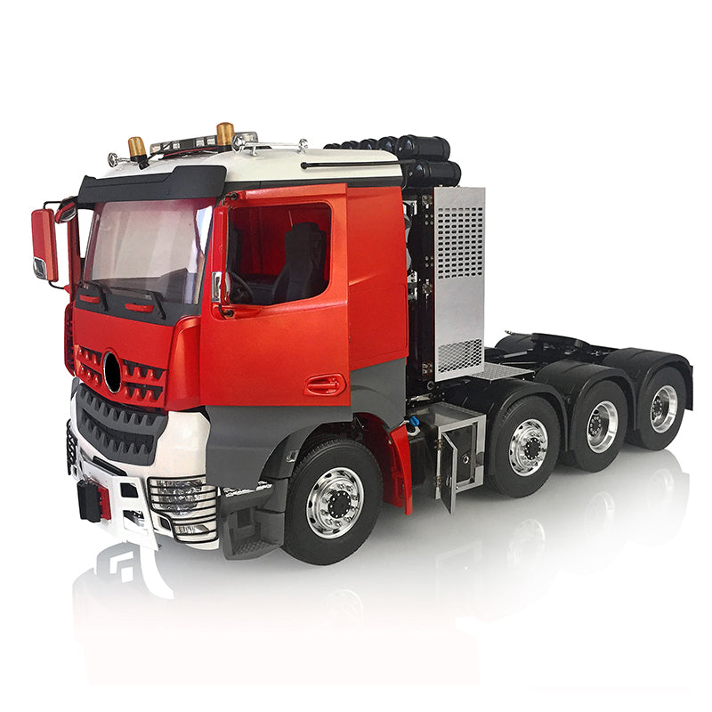 1/14 LESU 8x8 RC Truck - 3-Speed Metal Chassis Highline Tractor Model with DIY Cabin, Roof Lights, Motor Servo & Equipment Rack - Perfect for Off-Road Adventures & RC Enthusiasts