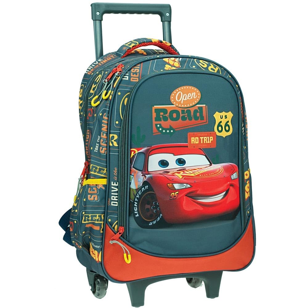 Rolling Backpack for Travel - 46cm Wheeled Carry-On with 2 Compartments | Perfect for Road Trips, Airplane Carry-On & School Use