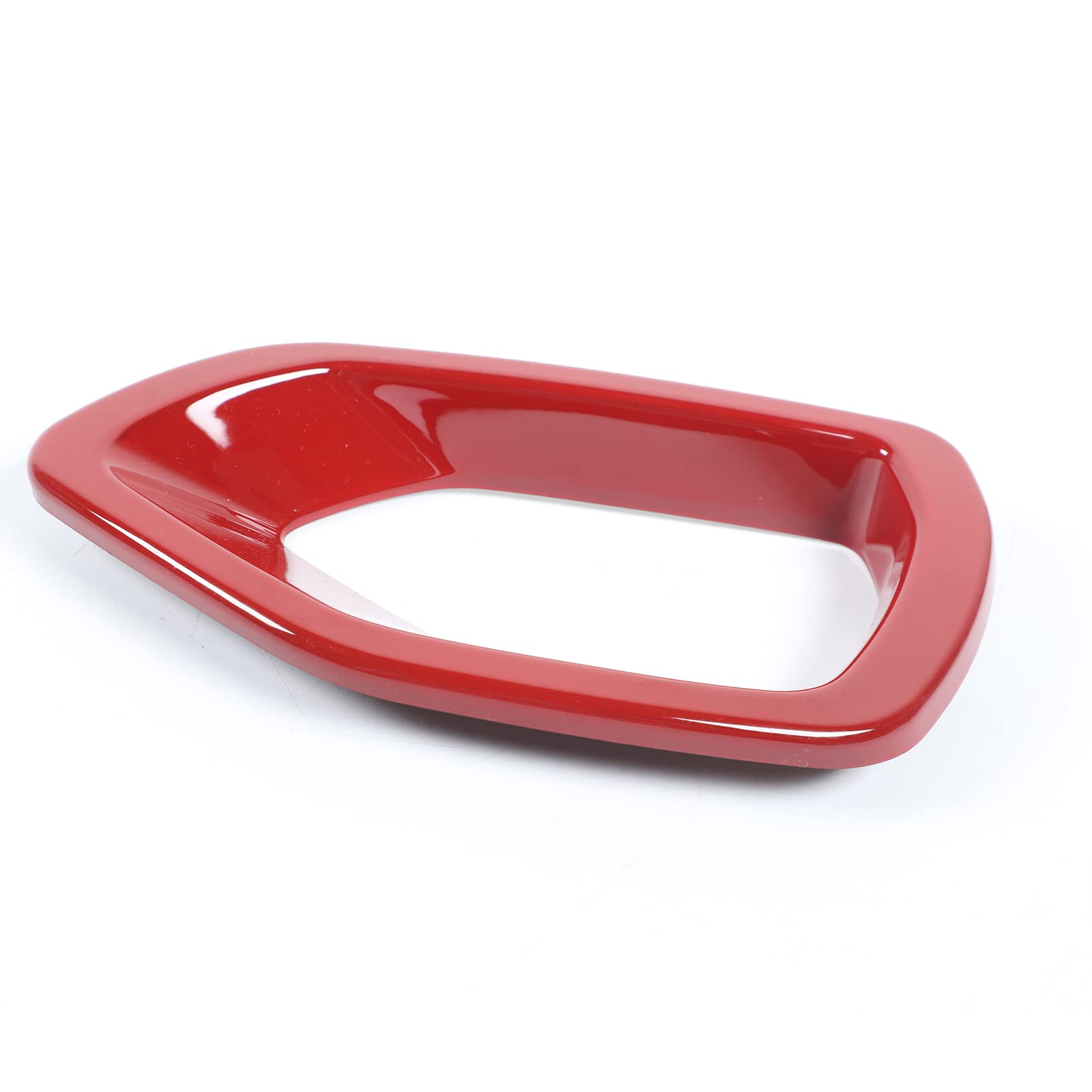 Hoolcar Red Front Bumper Center Grill Cover Trim for 2015-2021 Dodge Charger R/T Scat Pack | Exterior Car Accessories | Perfect for Customization & Car Shows