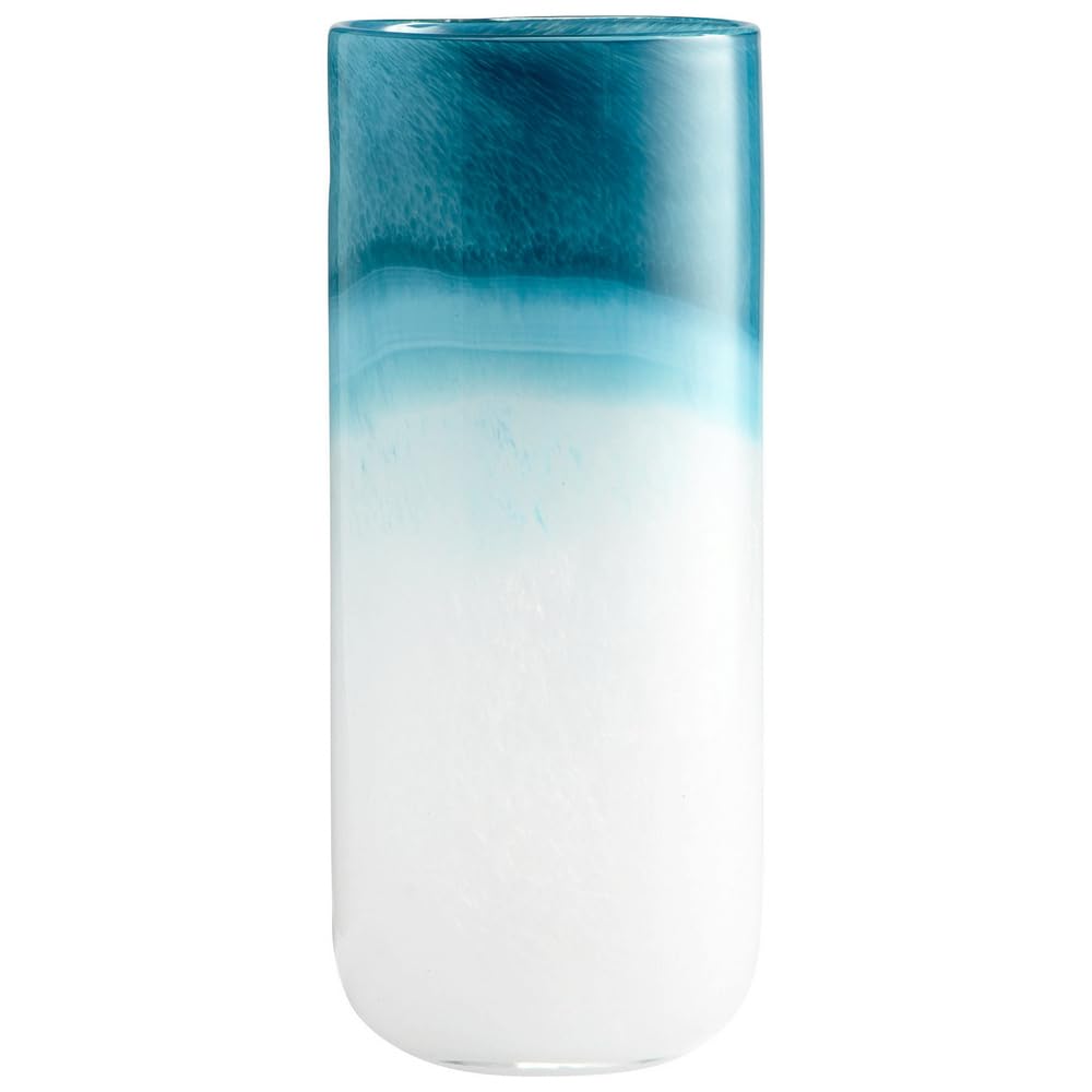 Cyan Design 05877 Large Turquoise Cloud Vase - Handcrafted Ceramic Home Decor for Living Room, Dining Table & Wedding Centerpieces