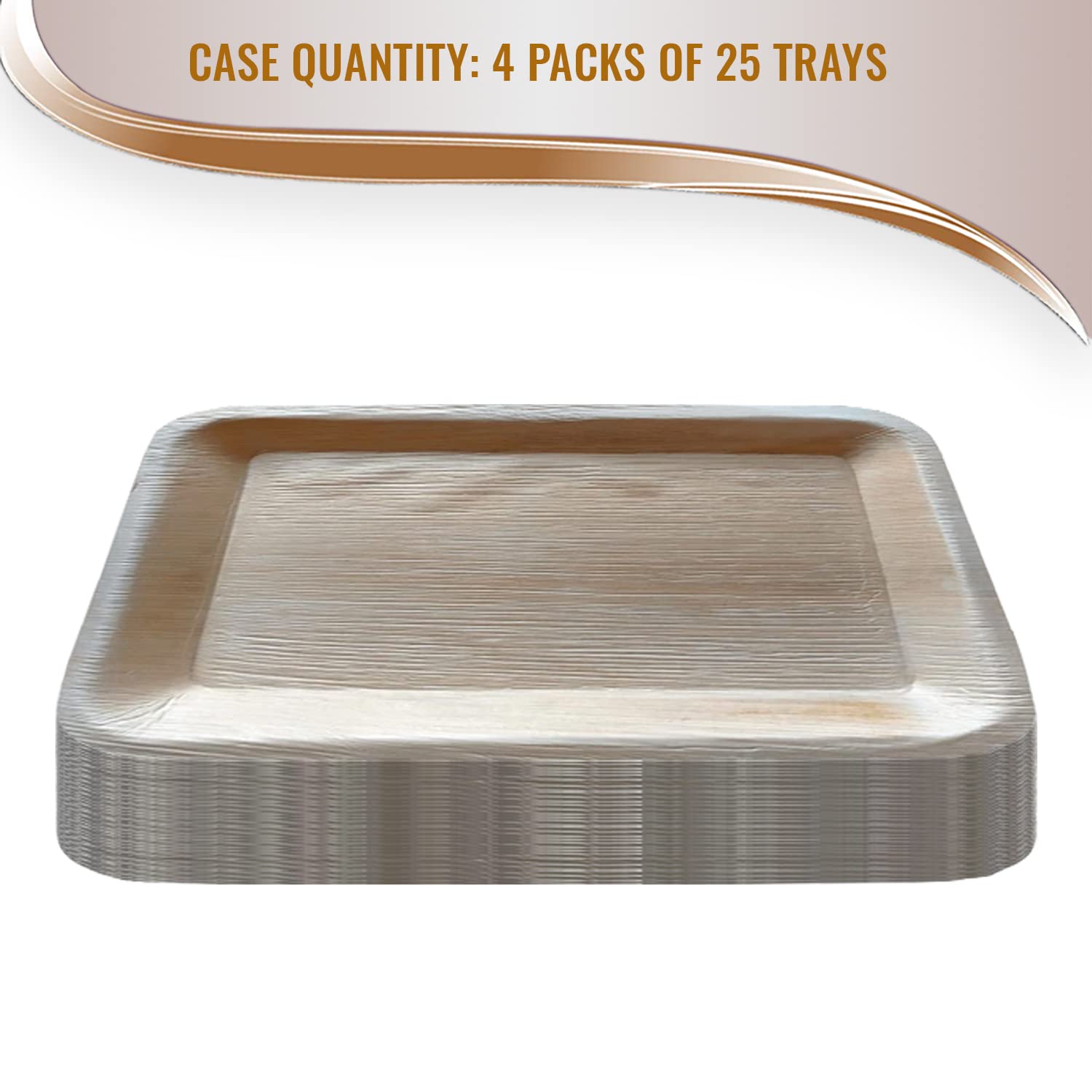 Eco-Friendly Disposable Palm Leaf Plates - 100% Biodegradable & Compostable Dinnerware for Parties, Picnics, Weddings & Events - 6