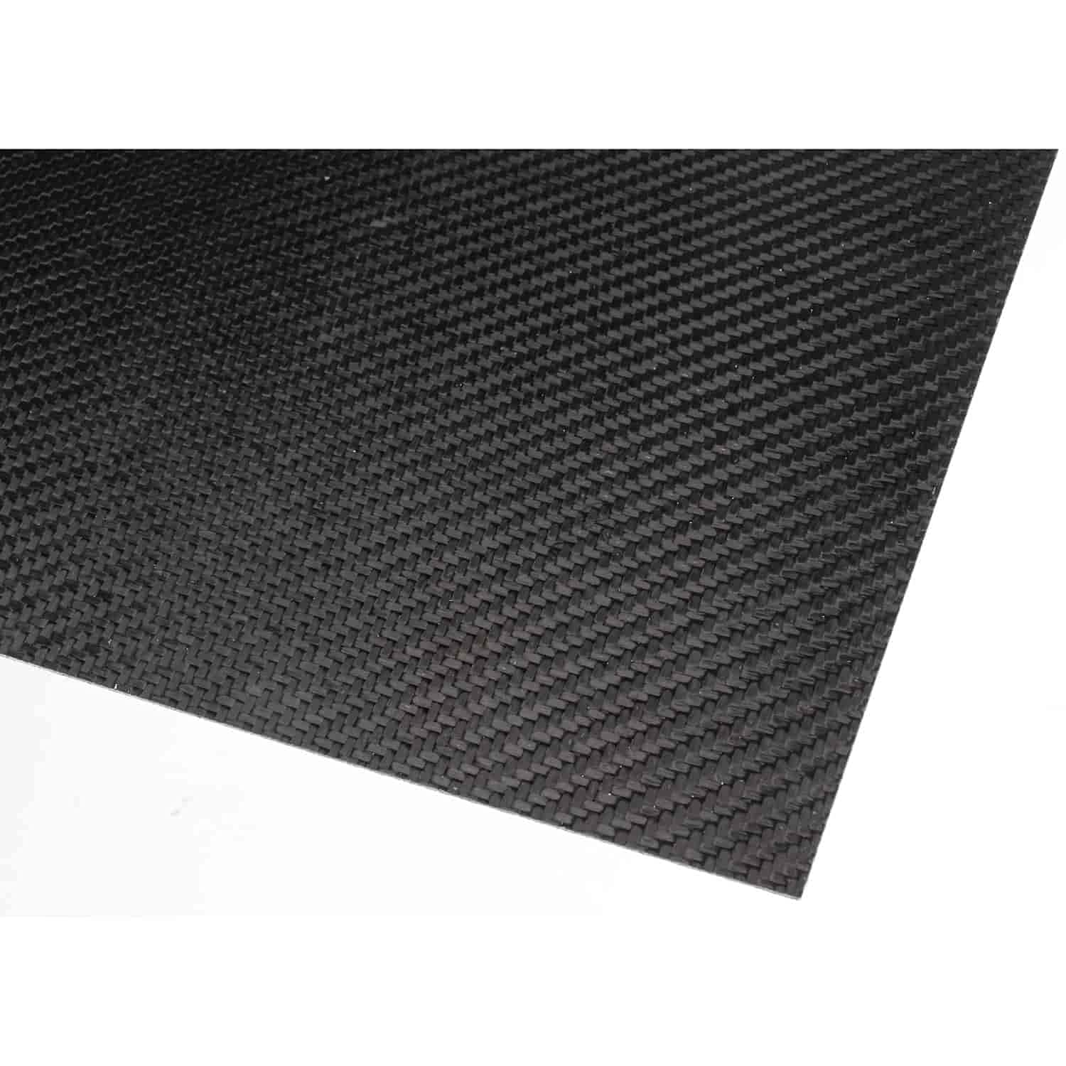 Premium JEGS Carbon Fiber Sheet - 2ft x 4ft x 0.040in Thick | High-Quality Composite Carbon Fiber Panel | Made in USA | Perfect for Automotive, Marine & DIY Projects