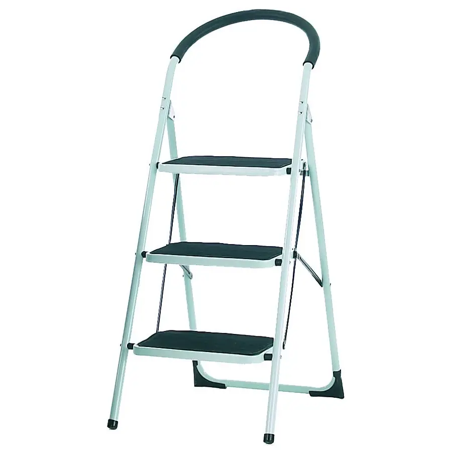Lightweight Folding Step Stool with Non-Slip Soft Grip Handle - Perfect for Home, Kitchen, Garage, and Office Use