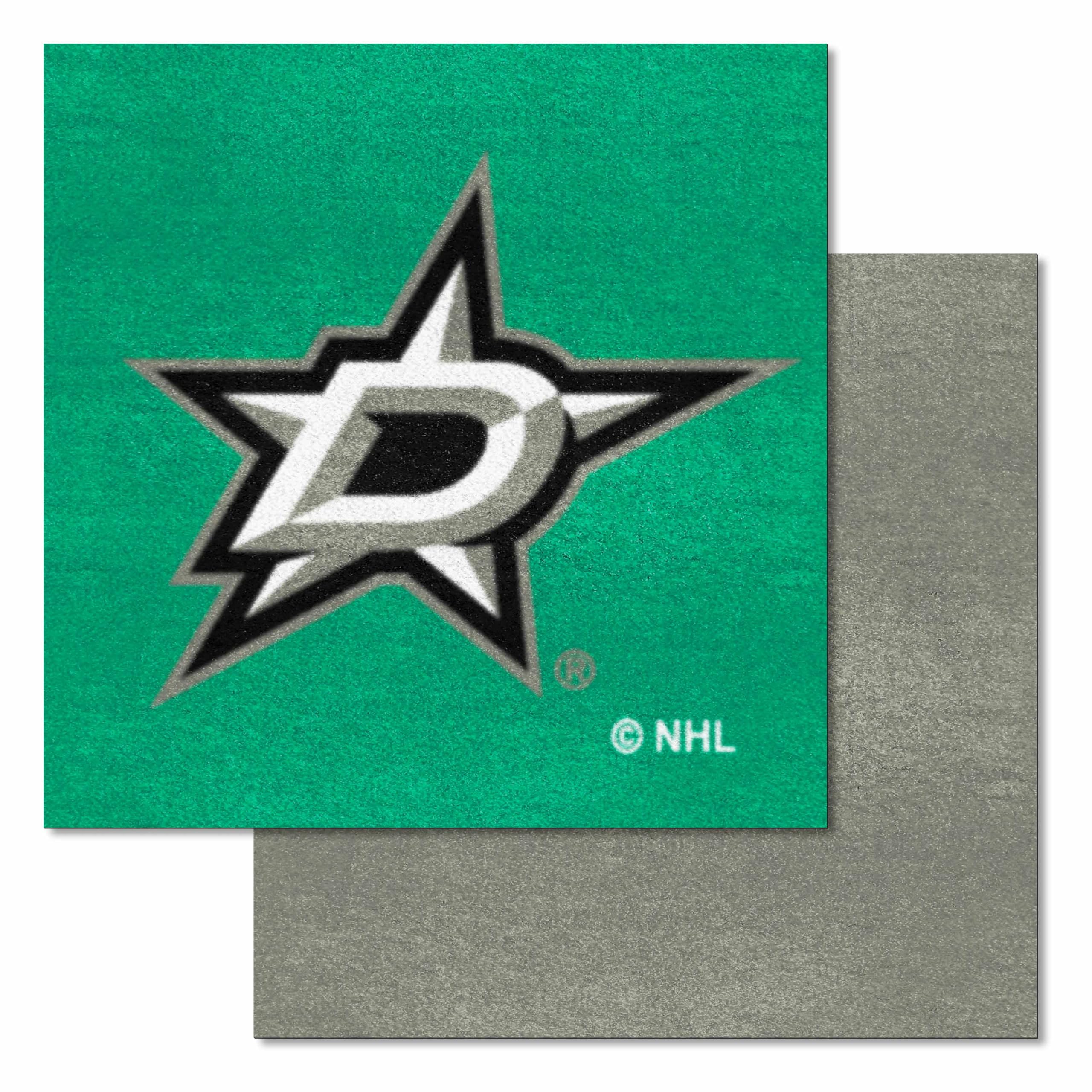 Dallas Stars Team Carpet Tiles by FANMATS - 45 Sq Ft NHL Hockey Flooring for Game Room, Man Cave & Sports Decor