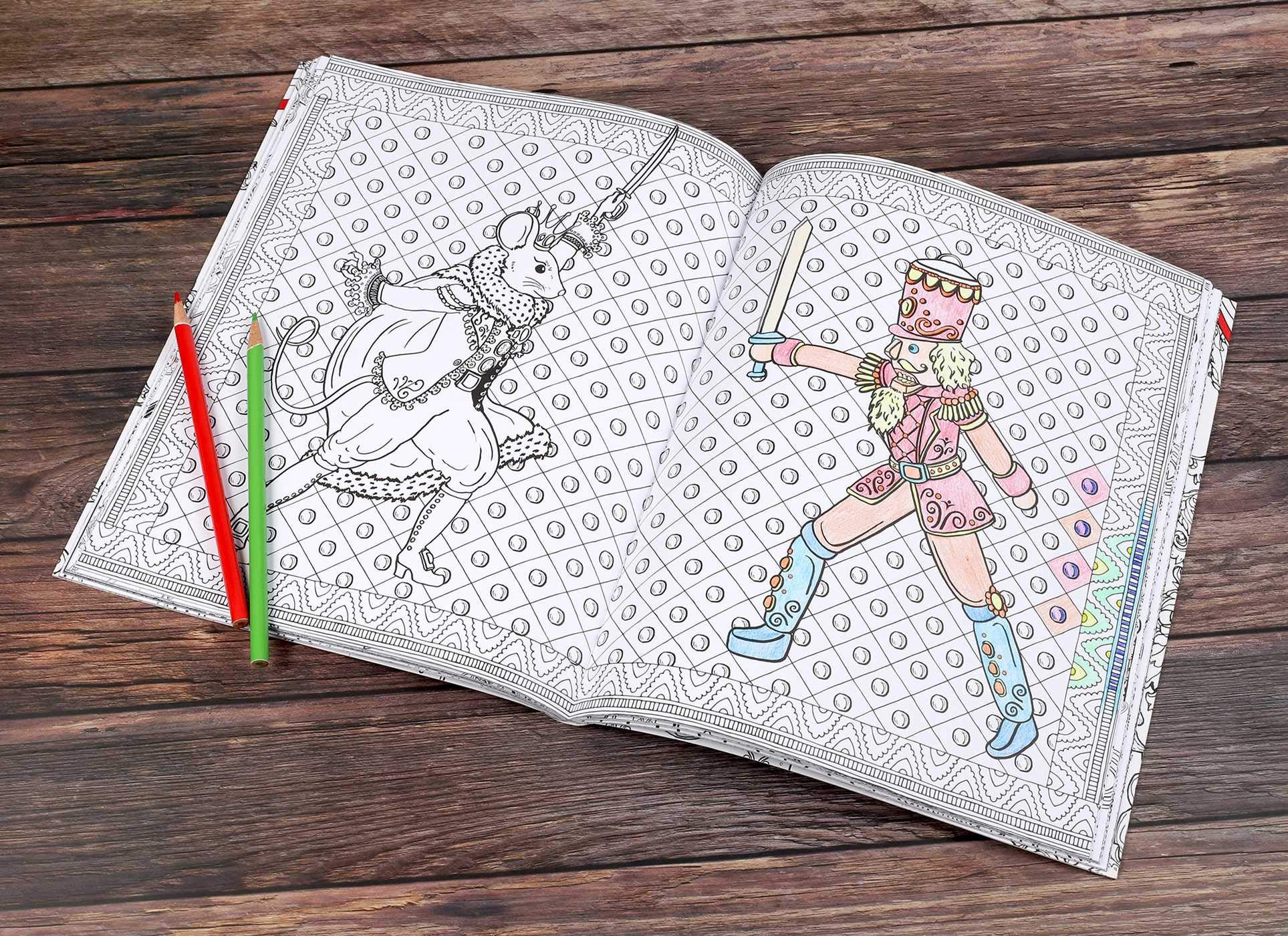 The Nutcracker Coloring Book - Classic Christmas Story Art Therapy for Adults & Kids | Holiday Relaxation & Gift Idea