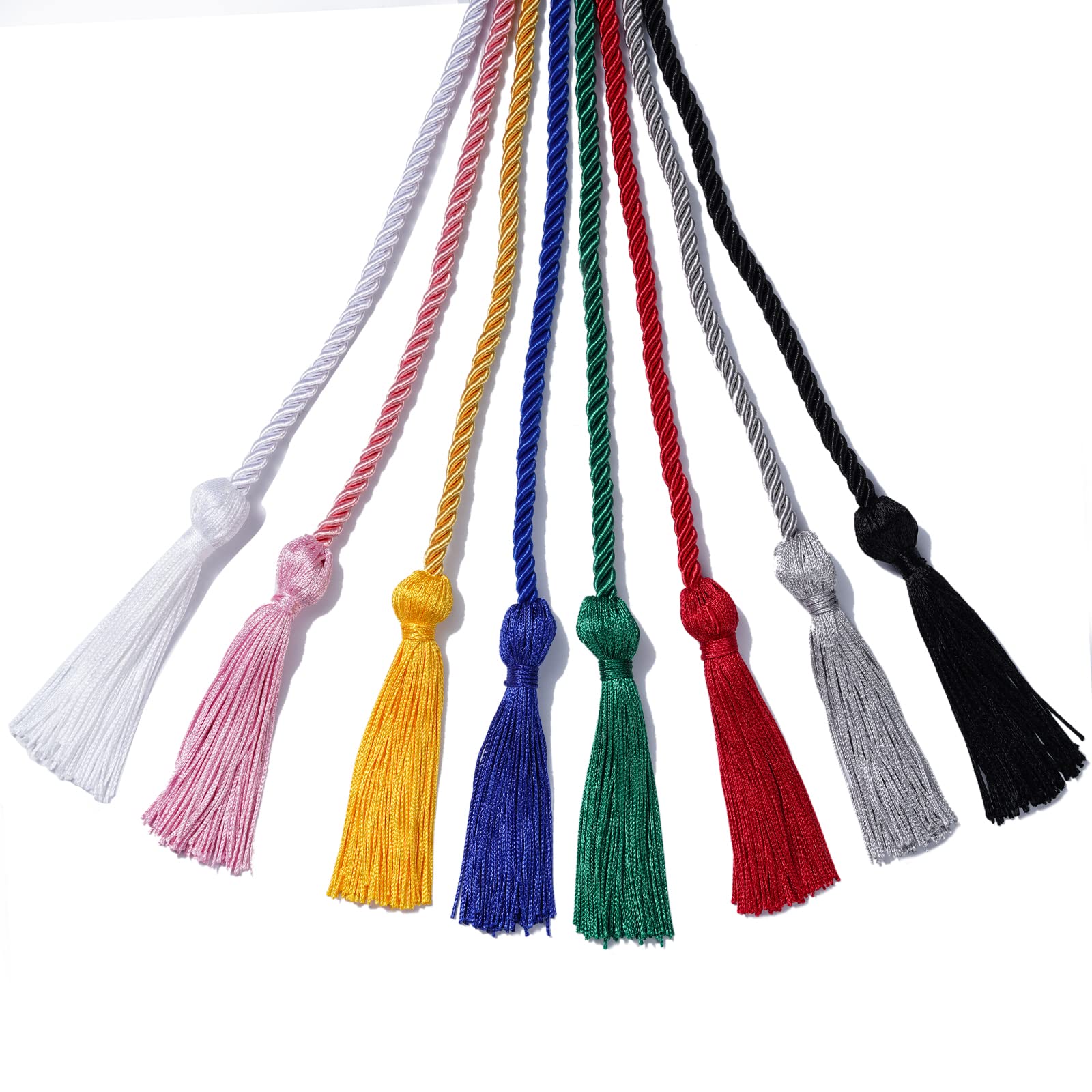 HOVEOX 8 Pack Graduation Honor Cords & Tassels - Bulk Academic Achievement Cords for High School & College Graduation Ceremonies - Perfect for Graduates, Students & Honor Society Members