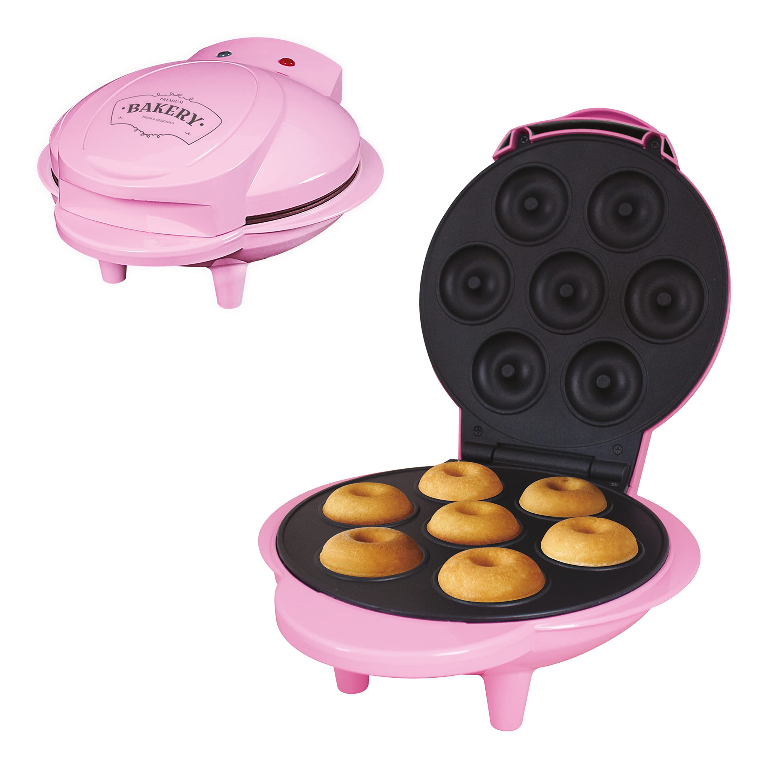 Mini Doughnut Maker Machine - Electric Donut Maker for Homemade Donuts, Perfect for Breakfast, Snacks & Parties - Compact & Easy to Use