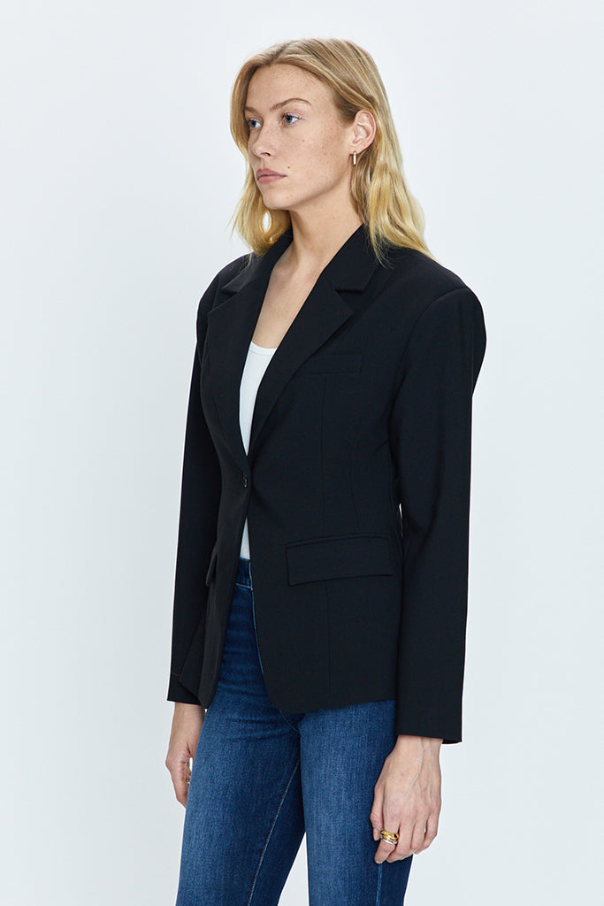 Stylish Stassi Blazer Pistol in Black - Women's Fashion Blazer for Office, Party & Special Occasions