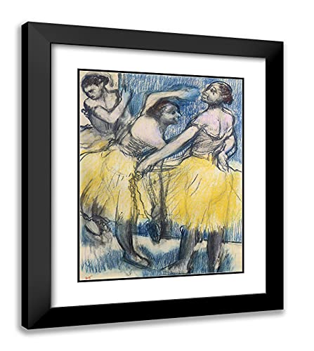 Black Modern Wood Frame with Double Matting