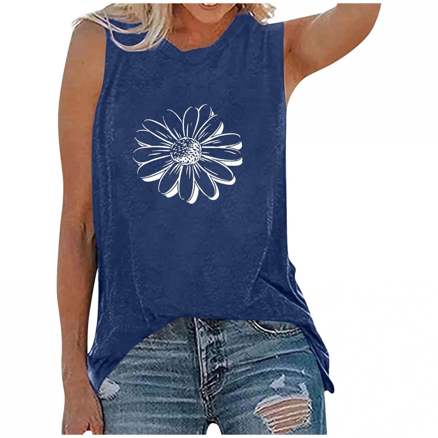 Women's Summer Tank Tops - Breathable Sleeveless Crewneck Basic Shirts for Casual & Dressy Outfits | Perfect for Beach, Gym, and Everyday Wear