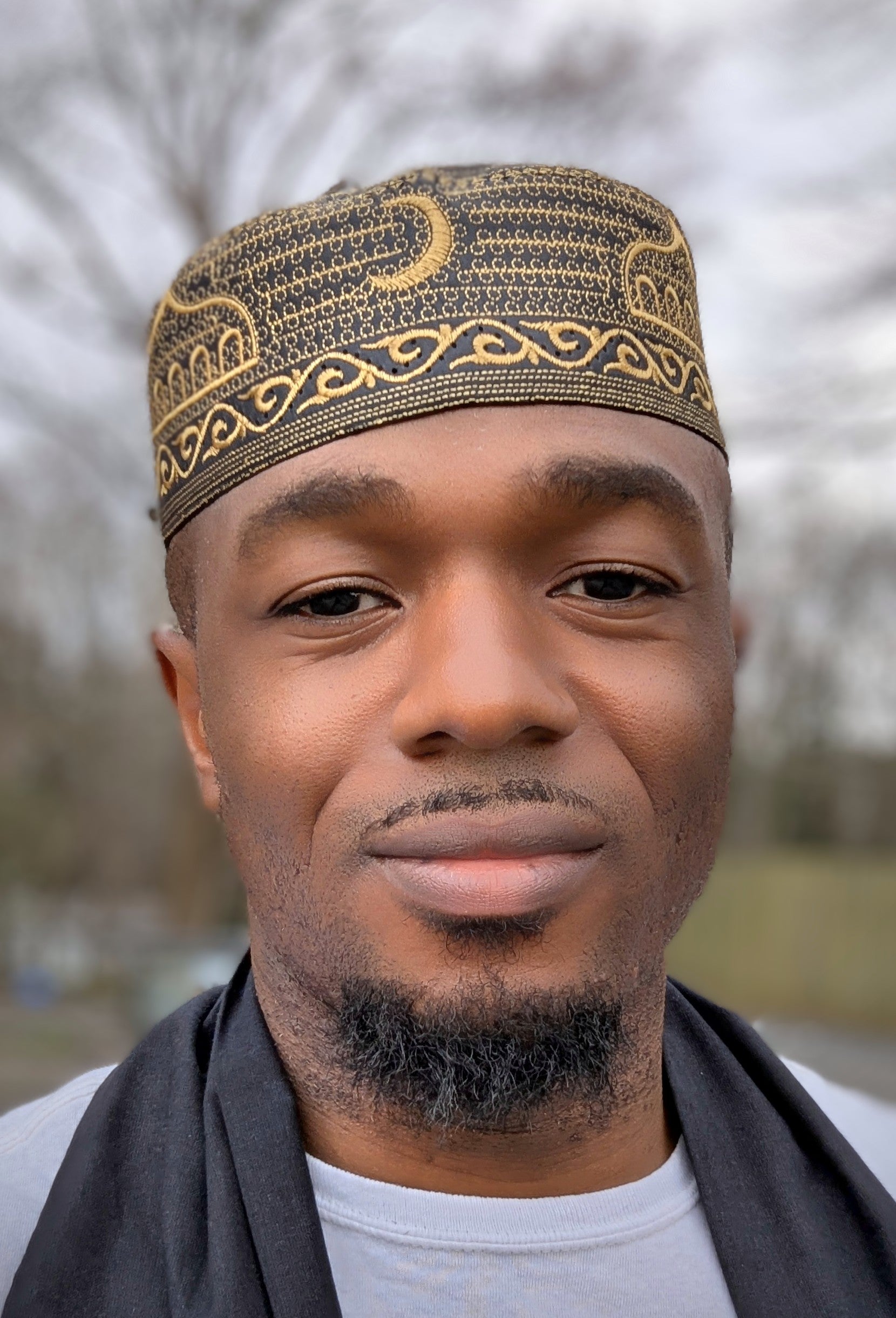 Dupsie's Noor Al Dua African Kufi Prayer Cap - Traditional Islamic Kofia Hat for Men (DPHBGPH7) - Perfect for Daily Prayers, Mosque Worship & Cultural Events