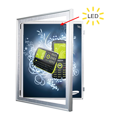 Designer SwingFrame LED Backlit Poster Light Box - 15+ Sizes with Swing Open Metal Frame - Perfect for Retail Displays, Restaurants & Home Decor