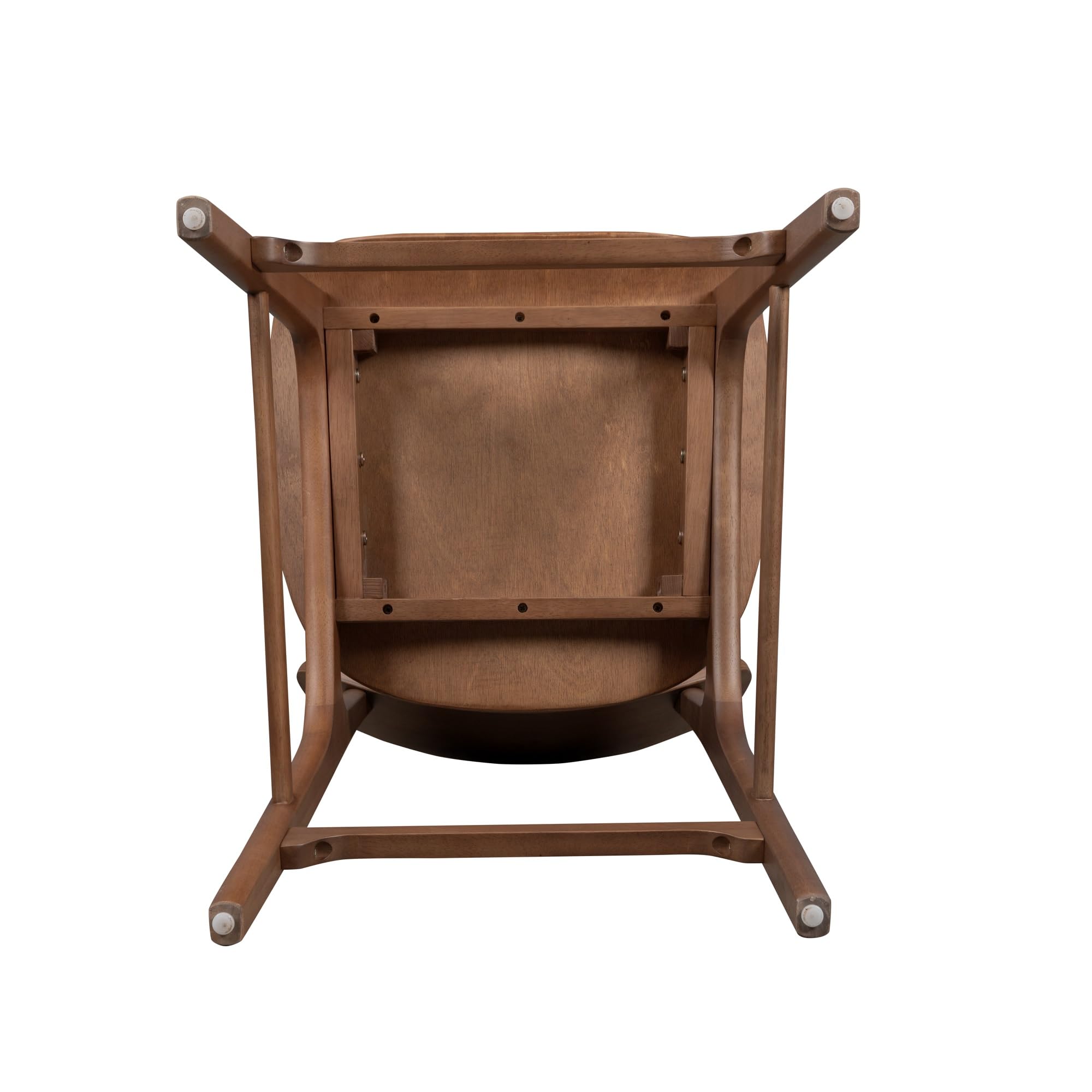 Solvang Wood Bar Stool with Brown Ale Finish - Rustic Pub Style Counter Height Stool for Kitchen Island, Home Bar & Breakfast Nook