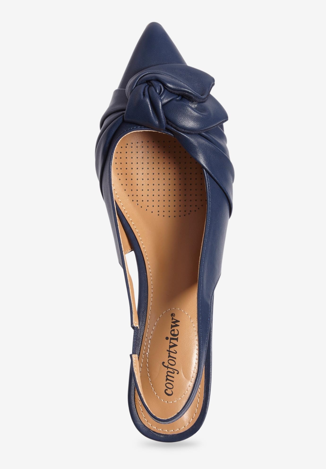 Comfortview Women's Wide Width The Tia Slingback - Comfortable Casual Shoes for Work, Walking & Everyday Wear